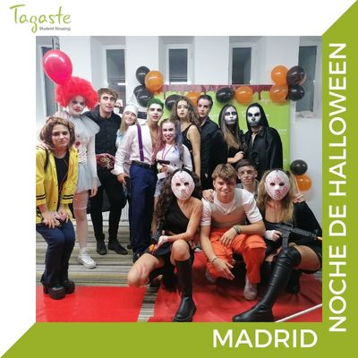 residente sde tagaste madrid disfrazados en la noche de halloween