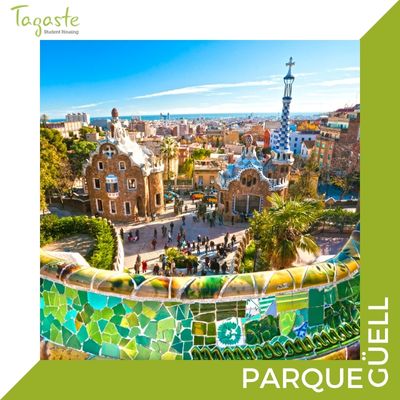 Parque Güell, monumento turístico en Barcelona